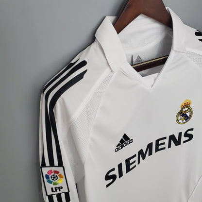 REAL MADRID 2005 - 2006 HOME JERSEY LONG-SLEEVED