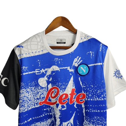 Napoli 23/24 Special Edition Maradona BlueKit - Fan Version - Front