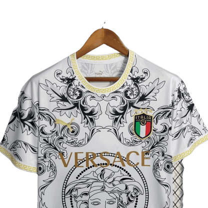 Italy x Versace 22/23 Special Edition White Kit - Fan Version - Front