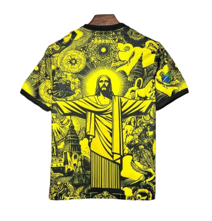 2024/2025 Brazil X Christ Yellow Special Edition kit - Fan version