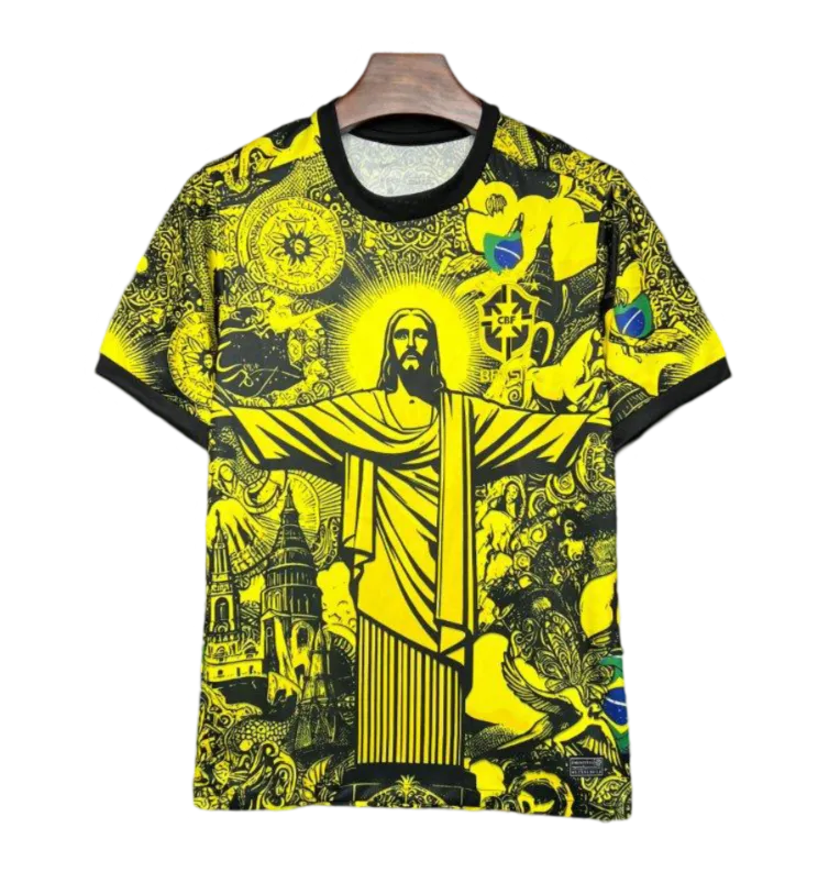 2024/2025 Brazil X Christ Yellow Special Edition kit - Fan version