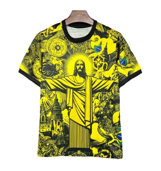 2024/2025 Brazil X Christ Yellow Special Edition kit - Fan version